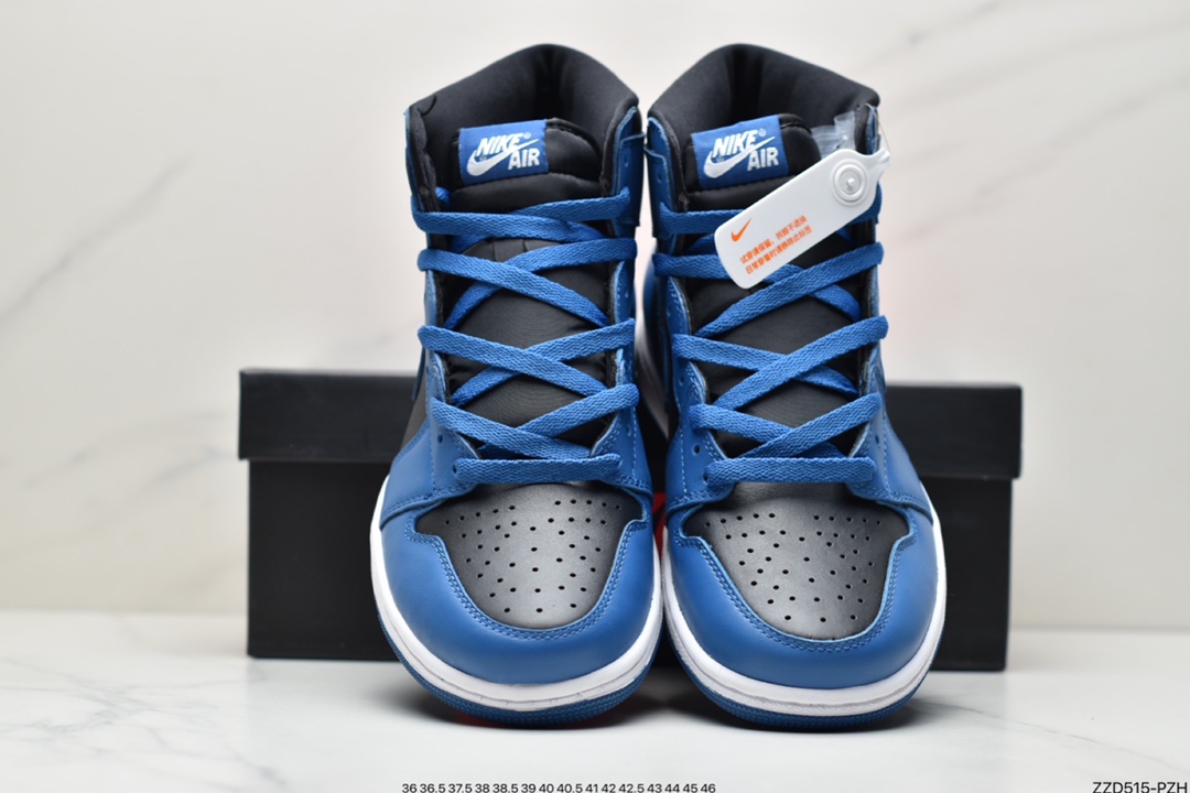 250 Air Jordan 1 High OG ” Datk Marina Blue ” 黑蓝 AJ1乔1高帮文化篮球鞋 555088-404