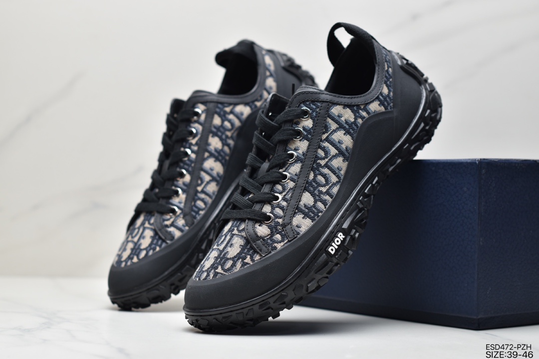 430 Dior迪奥 B28 Oblique Low Top Sneakers B28低帮系列复古劳工风百搭运动休闲板鞋4804328000