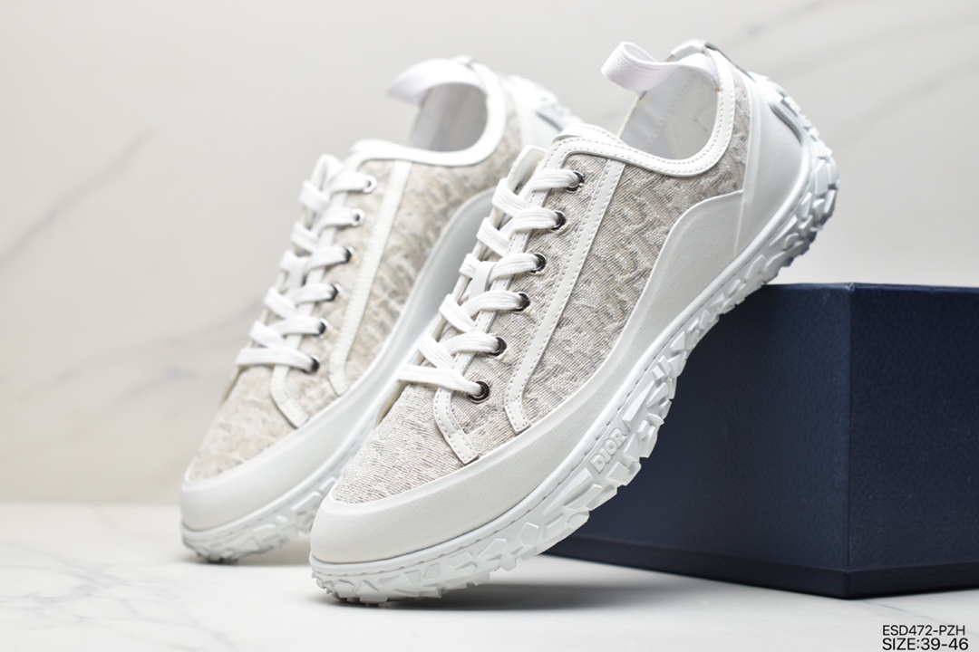 430 Dior迪奥 B28 Oblique Low Top Sneakers B28低帮系列复古劳工风百搭运动休闲板鞋4804328000
