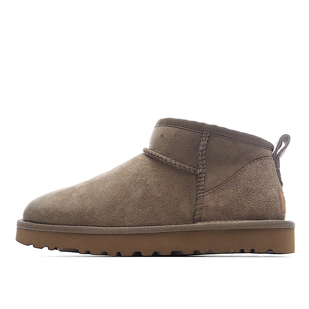 H0 河南代工厂顶级货 区别市面版本 欢迎对比UGG皮毛一体雪地靴 周冬雨同款短靴