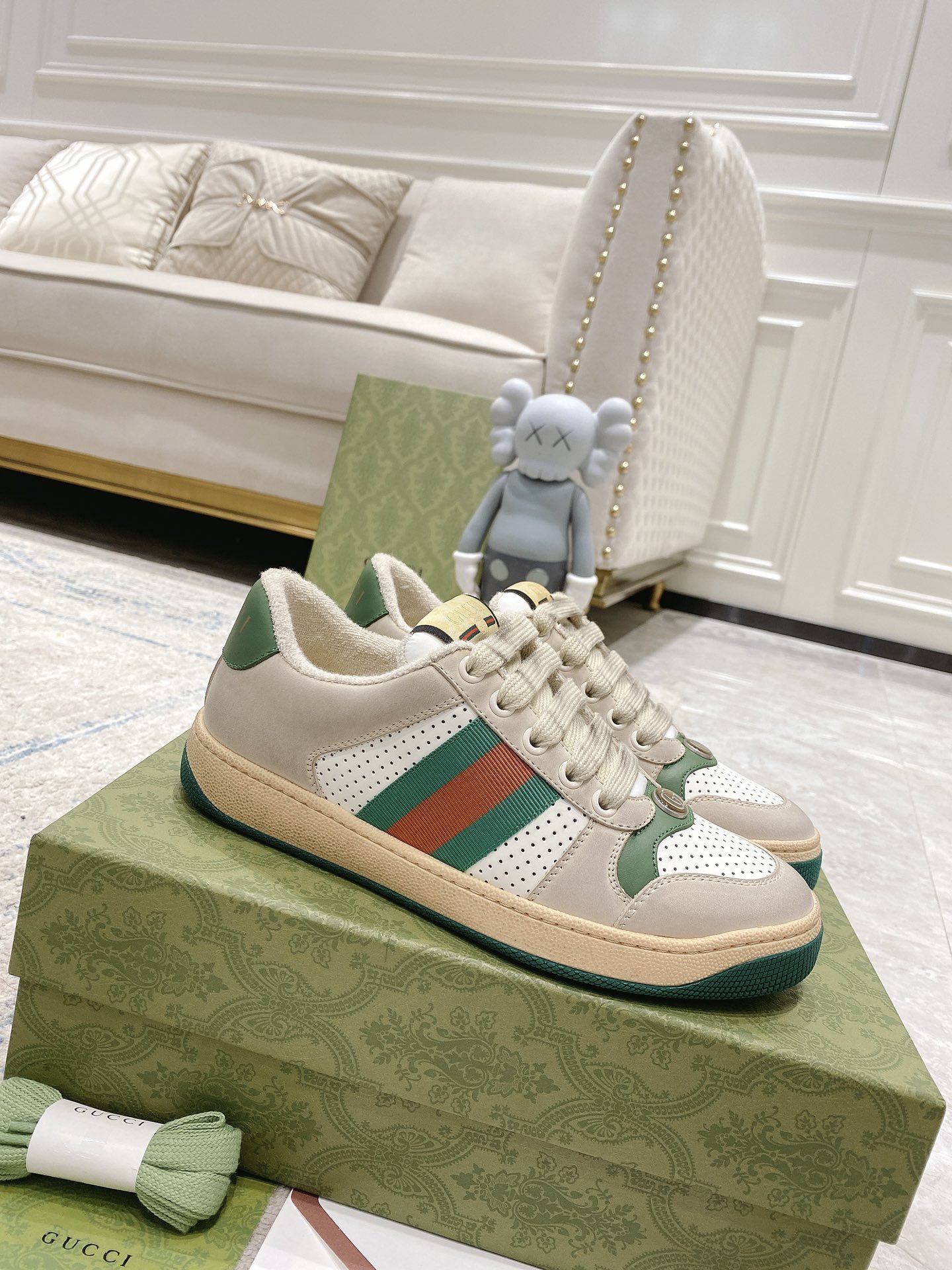 Gucci Buty do deskorolki Unisex Skóra krowia TPU Wiosenna kolekcja Casual