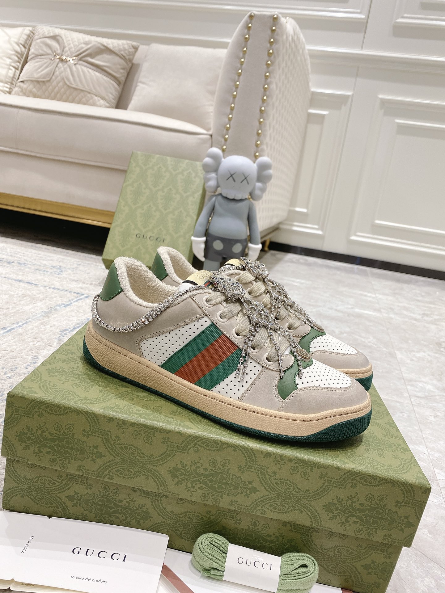 Gucci Buty do deskorolki Unisex Skóra krowia TPU Wiosenna kolekcja Casual