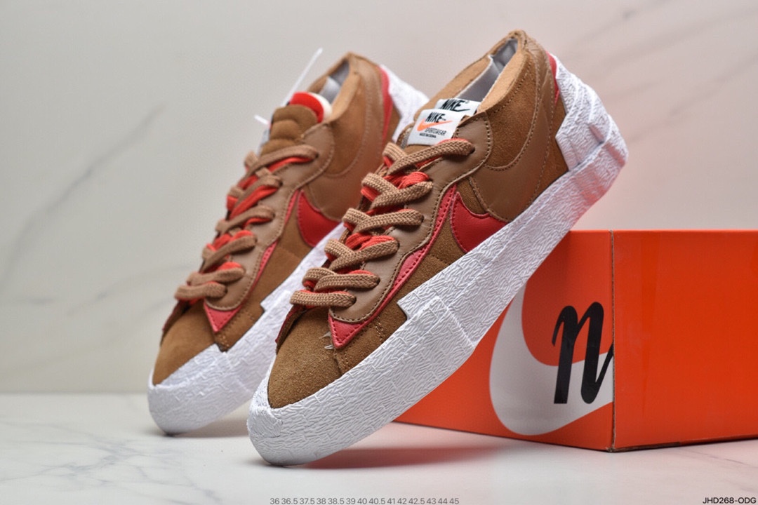 190 耐克Sacai x NIKE Blazer Low 耐克全新联名开拓者低帮休闲板鞋 DD1877-001