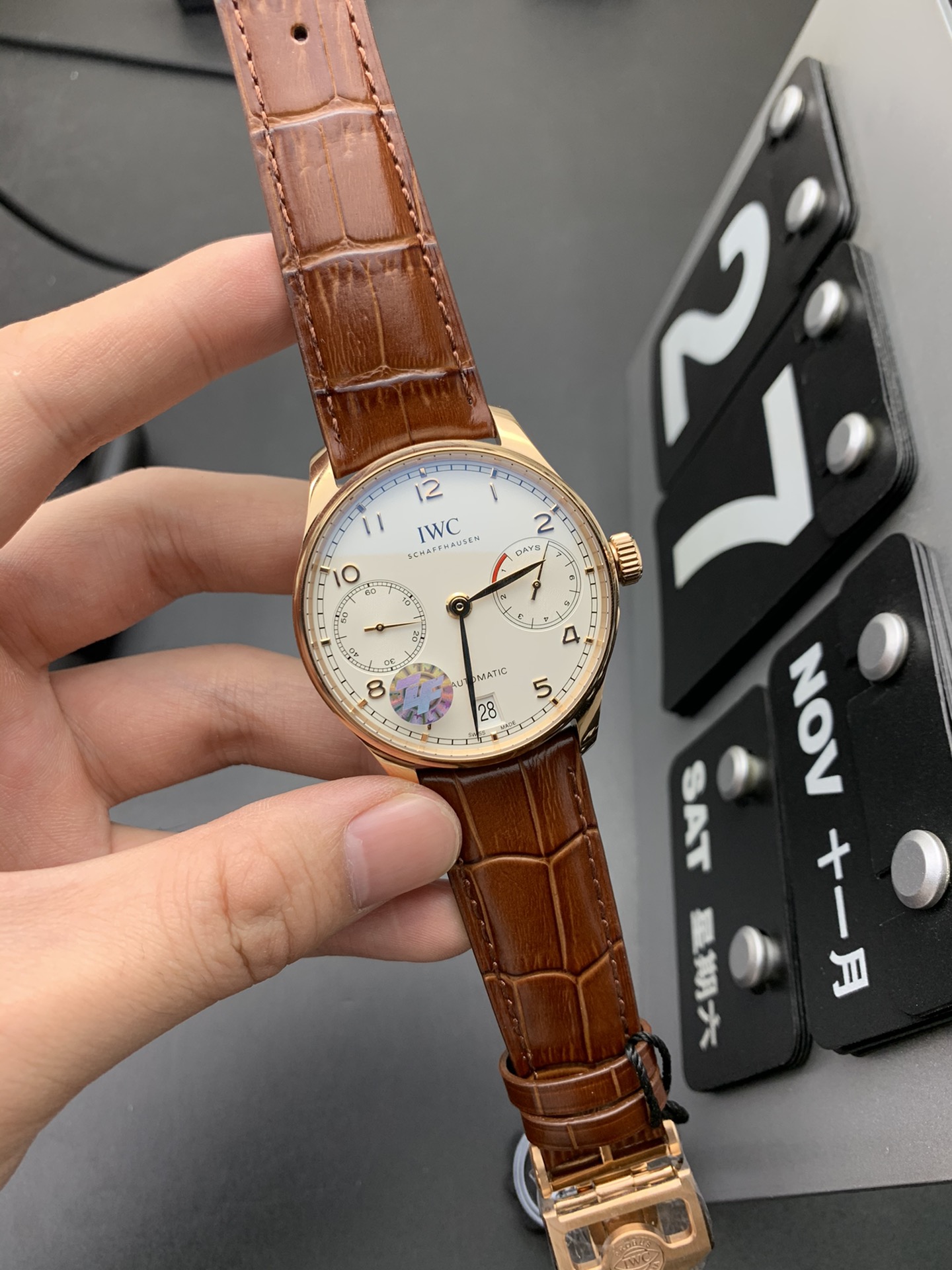 IWC 玫瑰金葡七