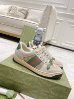 Gucci Skateboard Shoes Unisex Cowhide TPU Spring Collection Casual
