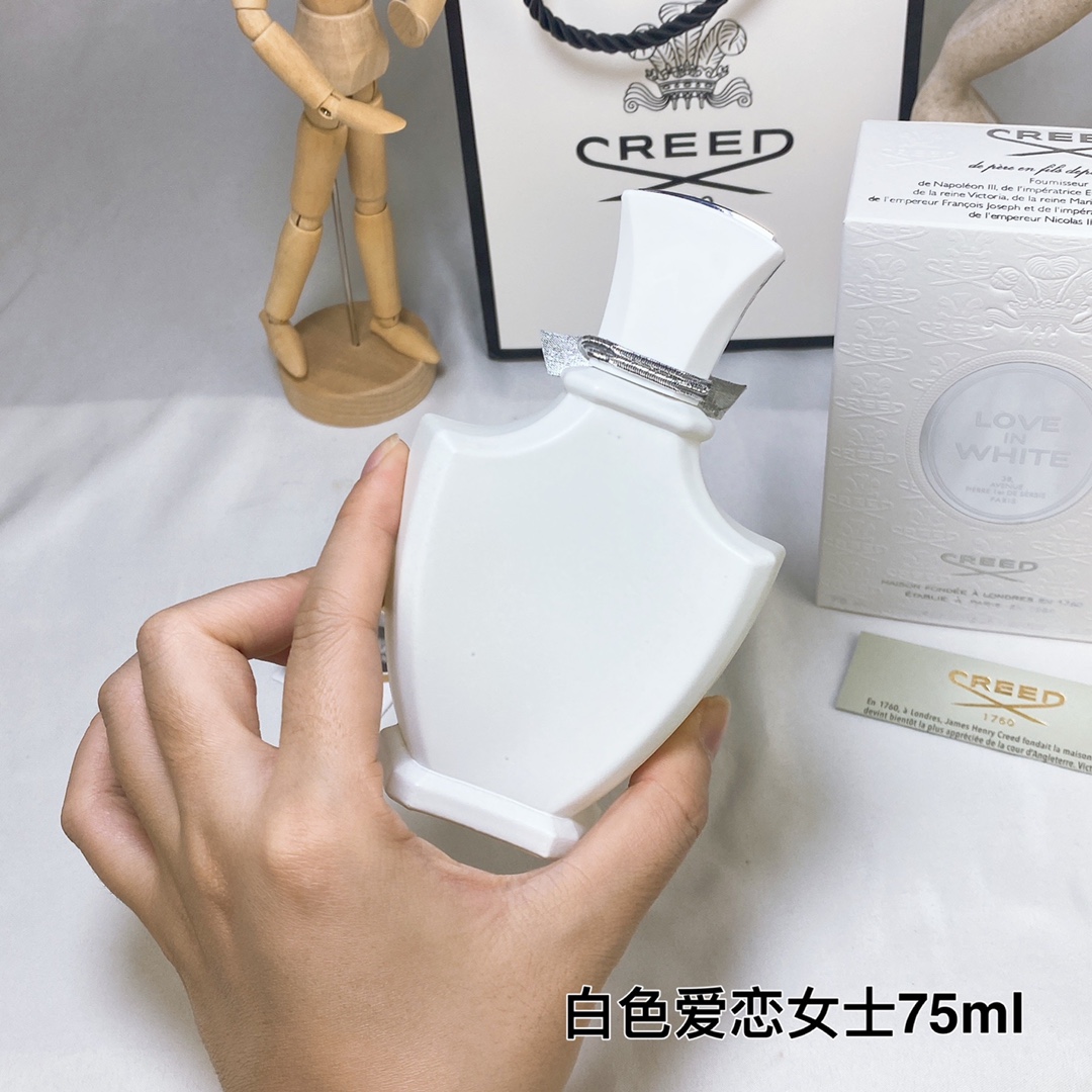 85包邮💰💰💰专柜版
CREED 信仰Love In White白色爱恋女士香水75ml
香调:东方花香调
前调:橙子
中调：鸢尾花水仙花木兰大米茉莉玫瑰
后调:檀香木香草龙涎香
属性:女香白色恋爱
标签：花香脂粉柑橘黄色花白色花木香