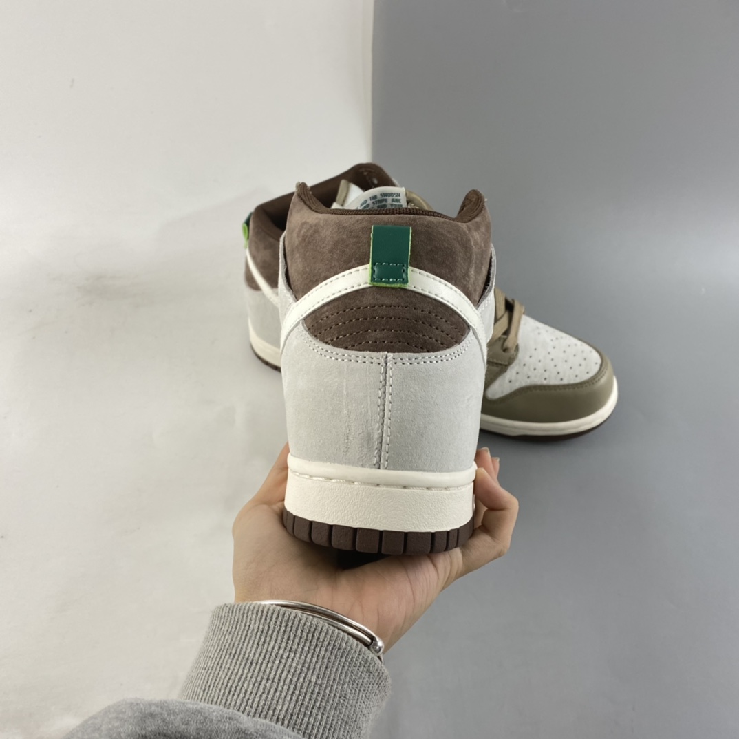 P400 NIKE Dunk High ”Light Chocolate” 滑板鞋 DH5348-100