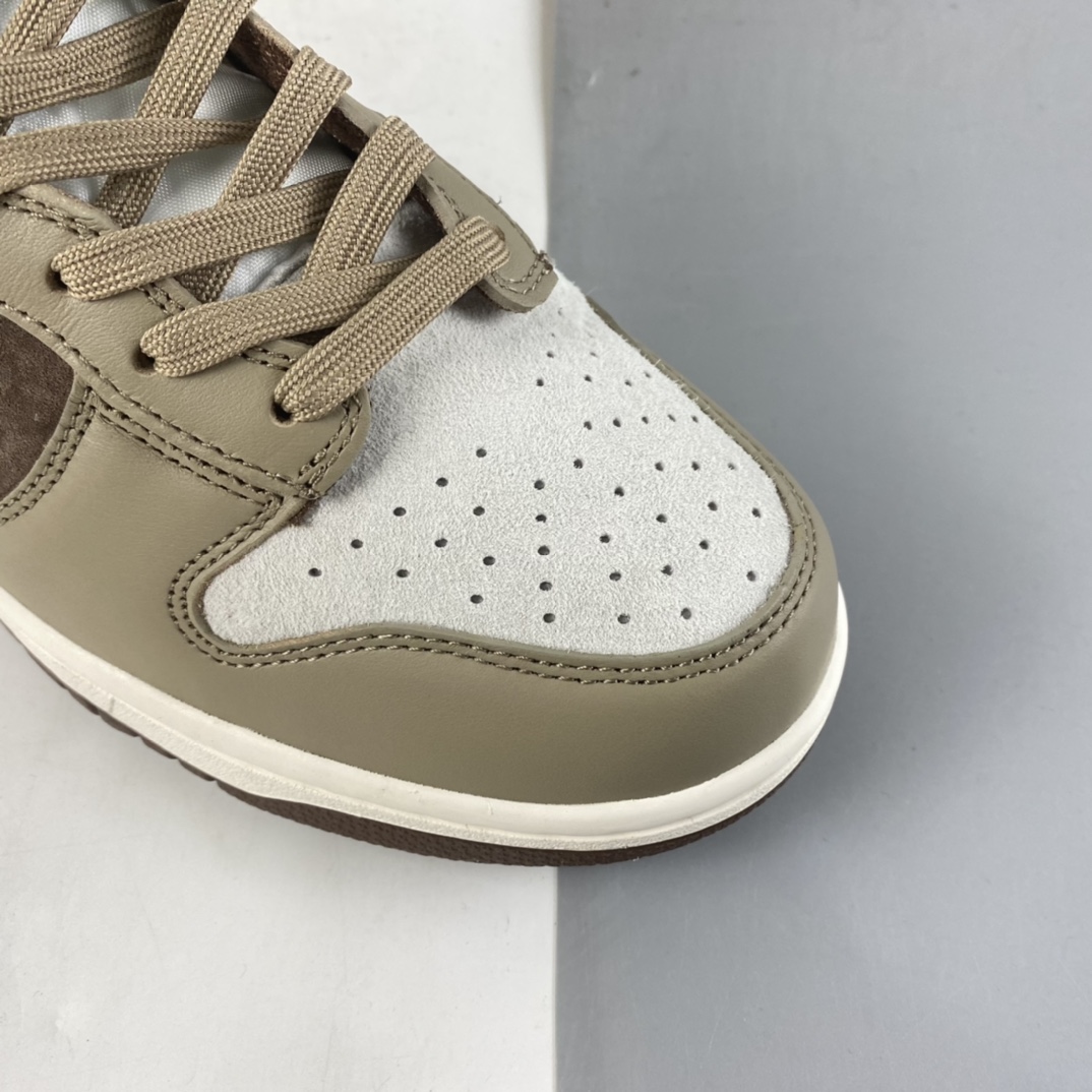 P400 NIKE Dunk High ”Light Chocolate” 滑板鞋 DH5348-100