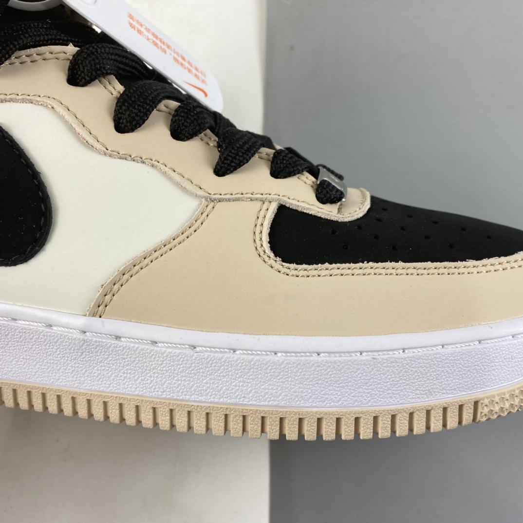P260  NIKE Air Force 1’07 Mid 奶茶色 空军一号中帮休闲板鞋 HD2523-156