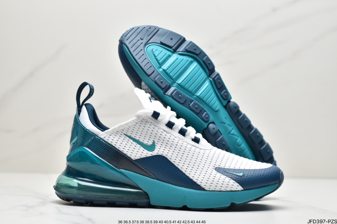 170 耐克Nike NIKE AIR MAX 270 FLYKNIT 混合科技透气后掌半气垫慢跑鞋 AH8050