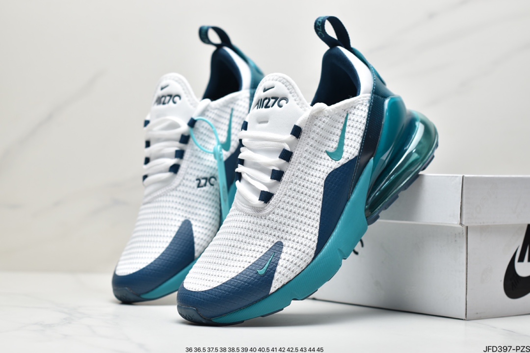 170 耐克Nike NIKE AIR MAX 270 FLYKNIT 混合科技透气后掌半气垫慢跑鞋 AH8050
