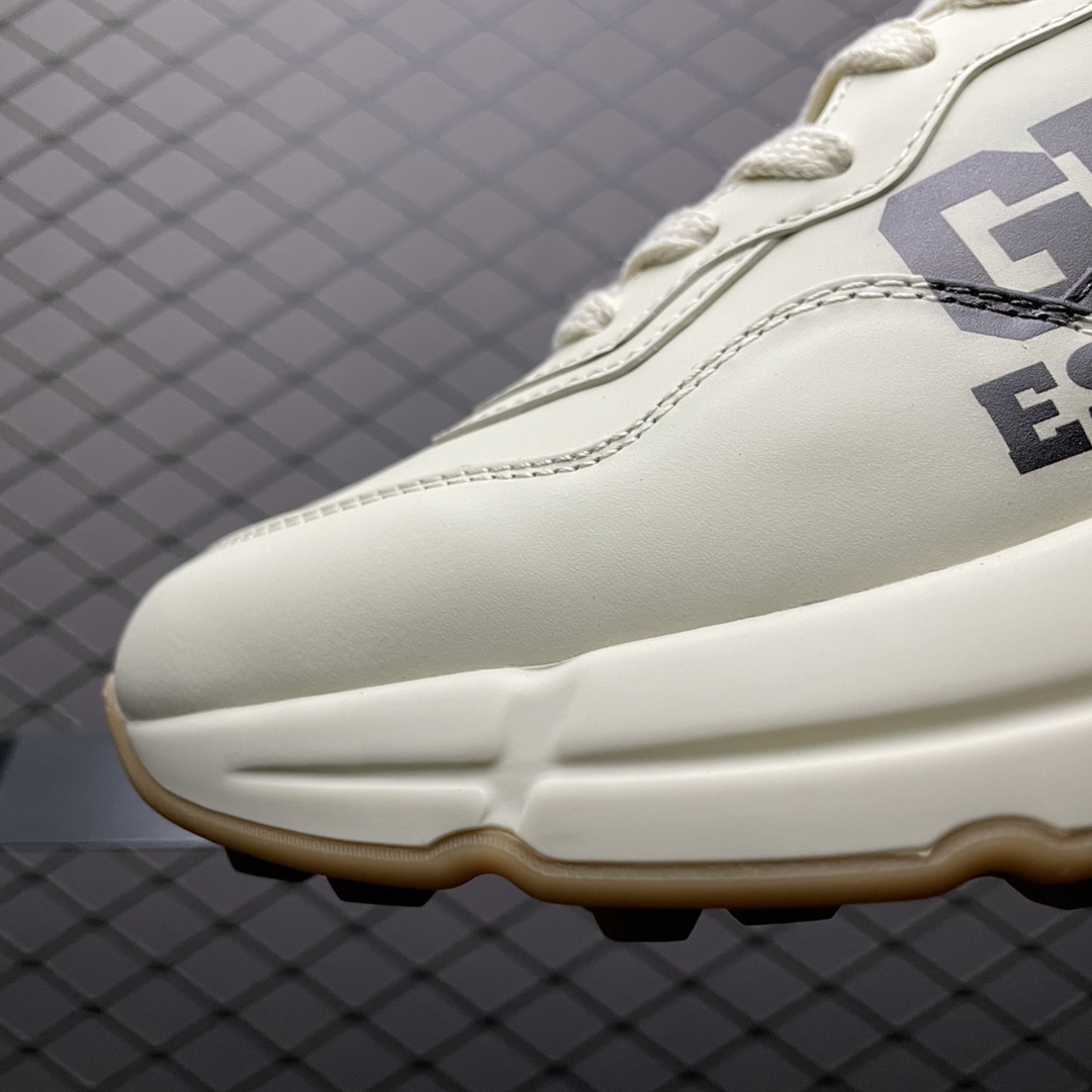 Gucci 古驰 Rhyton " 25 " 印花复古老爹鞋 官方绿盒 全套包装及配件 内置NFC感应芯片 意大利手工代工原楦 原面小牛皮 6