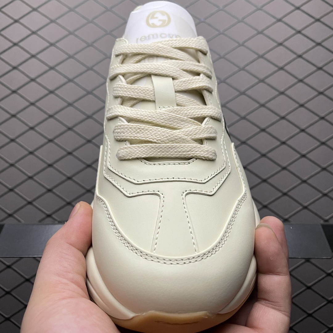 Gucci 古驰 Rhyton " 25 " 印花复古老爹鞋 官方绿盒 全套包装及配件 内置NFC感应芯片 意大利手工代工原楦 原面小牛皮 9