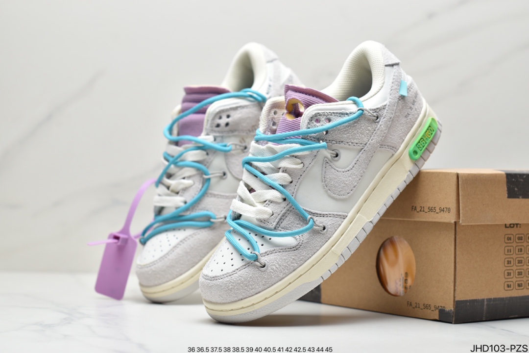 190 Off-White x NIKE SB Dunk Low”The 50”OW联名50色 DM1602-120