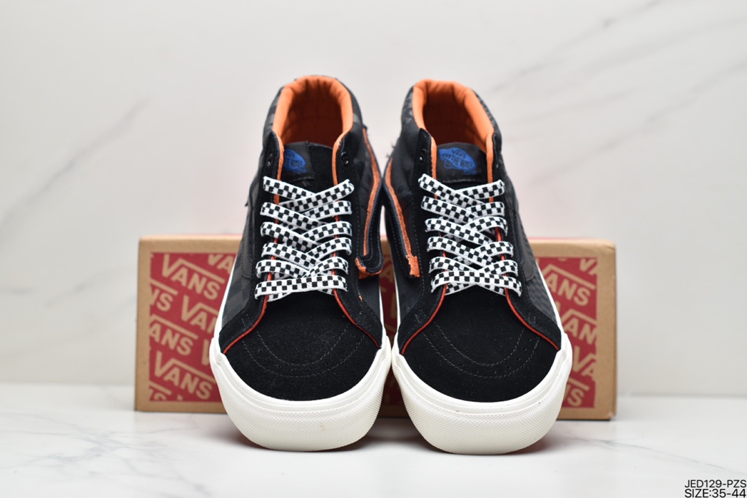 150 硫化工艺 万斯范斯VANS Sk8-Mid 经典中帮男女休闲运动板鞋