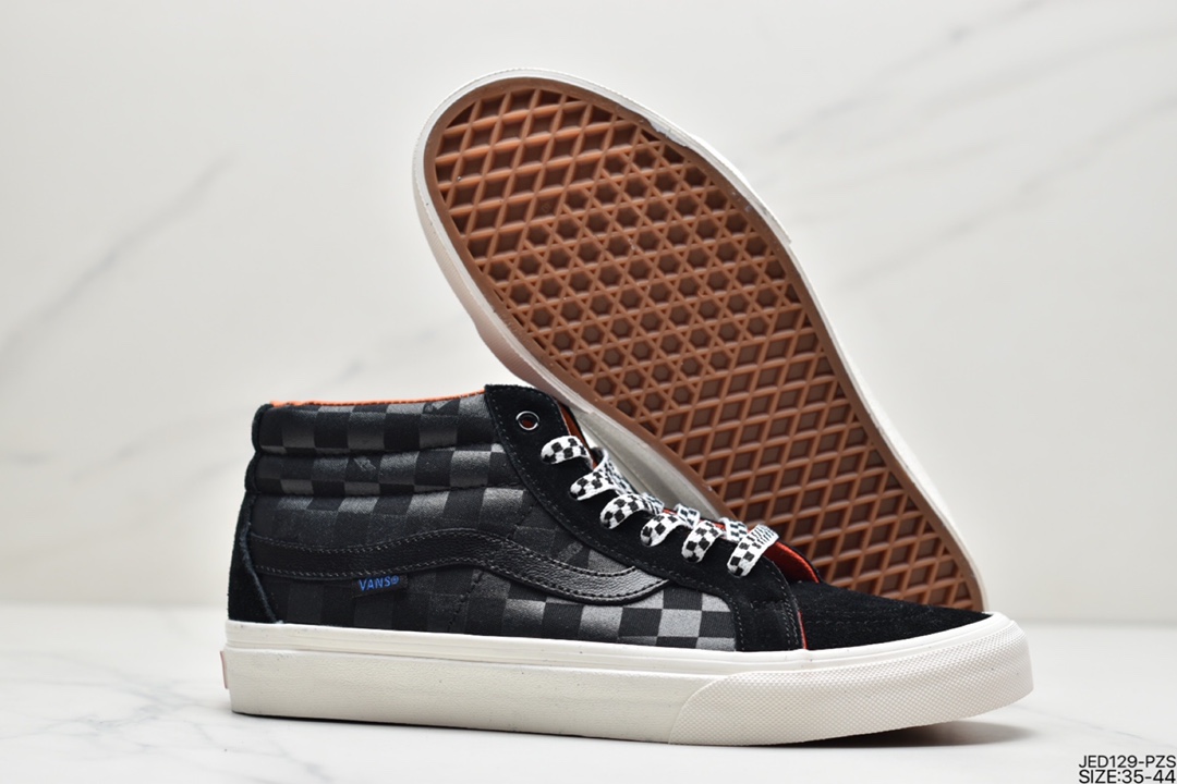 150 硫化工艺 万斯范斯VANS Sk8-Mid 经典中帮男女休闲运动板鞋