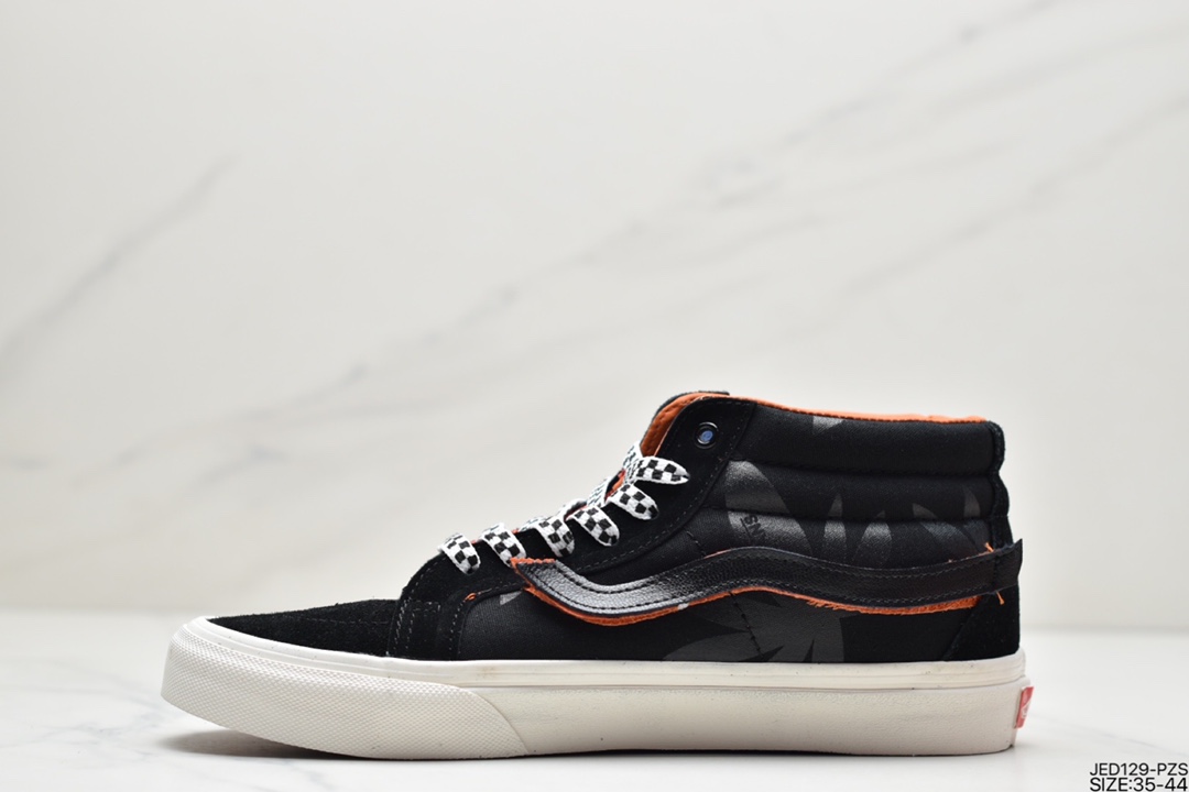 150 硫化工艺 万斯范斯VANS Sk8-Mid 经典中帮男女休闲运动板鞋