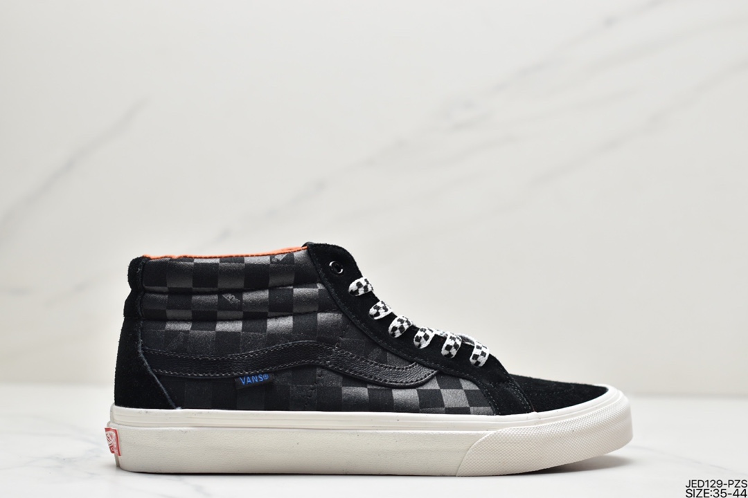 150 硫化工艺 万斯范斯VANS Sk8-Mid 经典中帮男女休闲运动板鞋