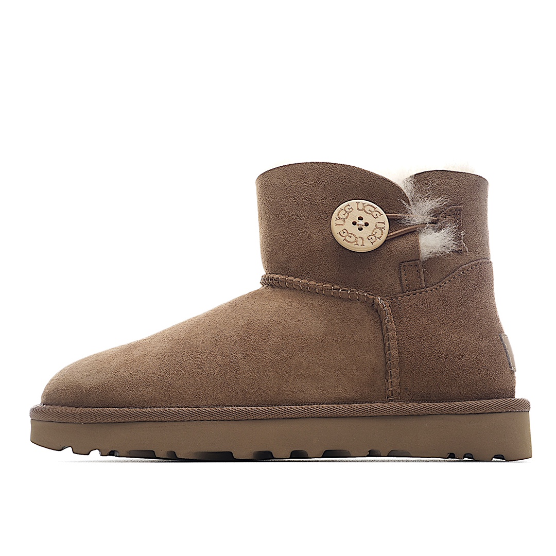 H0 河南代工厂顶级货 区别市面版本 欢迎对比UGG皮毛一体雪地靴 经典木扣筒