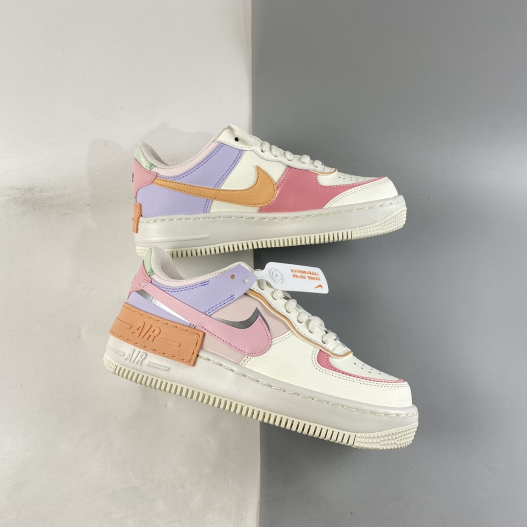 P200  NIKE Air Force 1 Shadow 空军一号轻量增高低帮百搭板鞋 CI0919-111