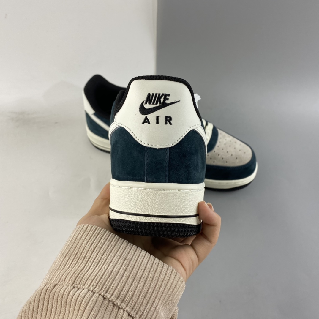 P240  NIKE Air Force 1’07 Low 灰白绿 麂皮配色 空军一号低帮休闲板鞋 NT9955-318