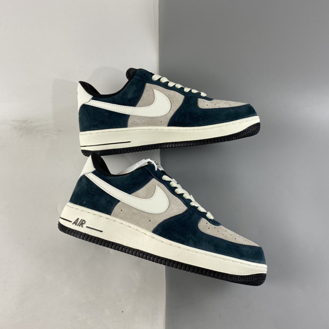 P240  NIKE Air Force 1’07 Low 灰白绿 麂皮配色 空军一号低帮休闲板鞋 NT9955-318