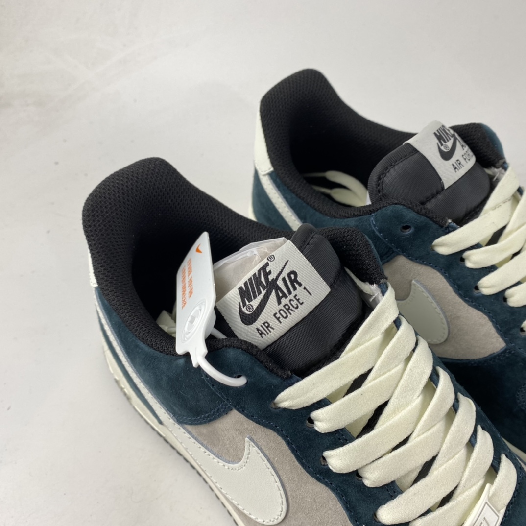 P240  NIKE Air Force 1’07 Low 灰白绿 麂皮配色 空军一号低帮休闲板鞋 NT9955-318