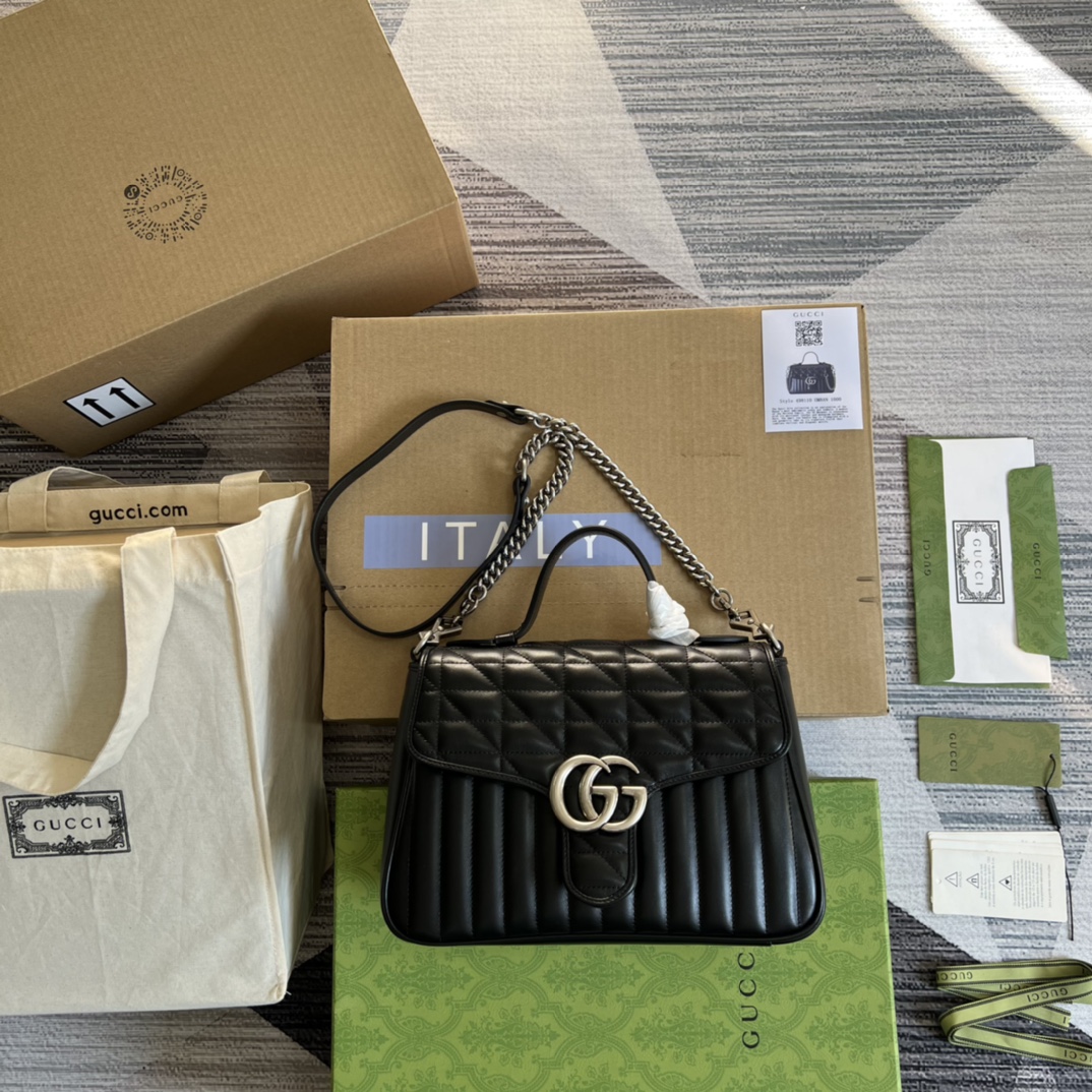 配全套绿色专柜包装️GGMarmont邮差包系列型号498110尺寸27*19*10.5cm这款GGMa
