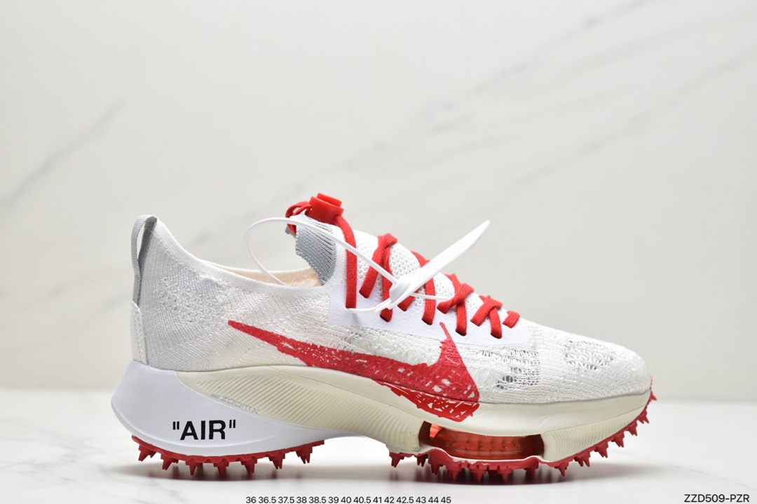 250 Off White x NIKE Air Zoom Tempo NEXT% 联名款马拉松编织面透气超级跑鞋 CV0697
