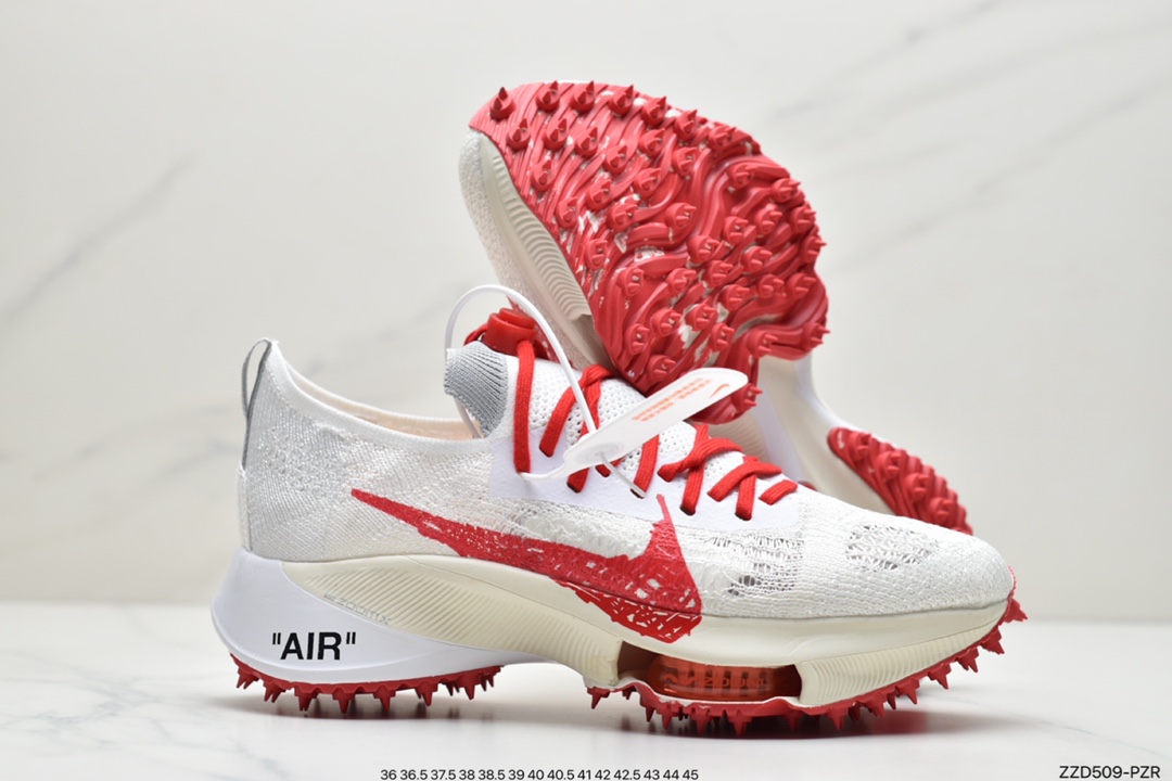 250 Off White x NIKE Air Zoom Tempo NEXT% 联名款马拉松编织面透气超级跑鞋 CV0697