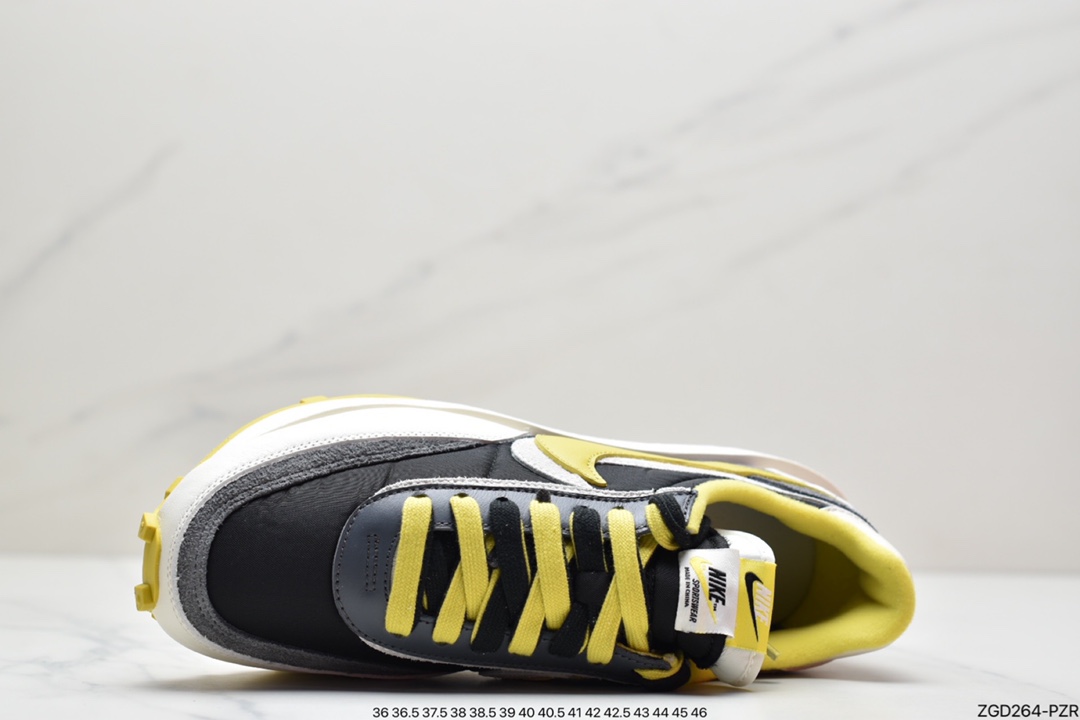 290 耐克Undercover x Sacai × NIKE LDV Waffle Daybreak 高桥盾三方联名 黑白黄 DJ4877-001