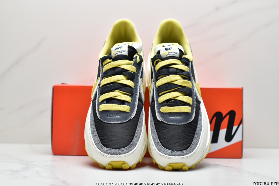 290 耐克Undercover x Sacai × NIKE LDV Waffle Daybreak 高桥盾三方联名 黑白黄 DJ4877-001