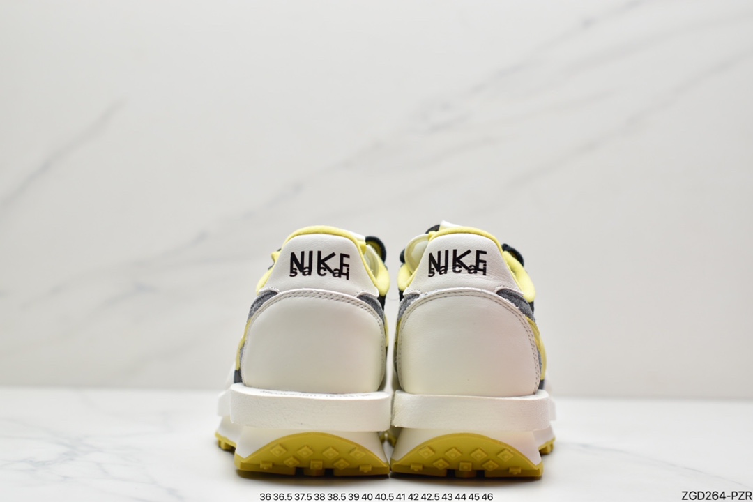 290 耐克Undercover x Sacai × NIKE LDV Waffle Daybreak 高桥盾三方联名 黑白黄 DJ4877-001