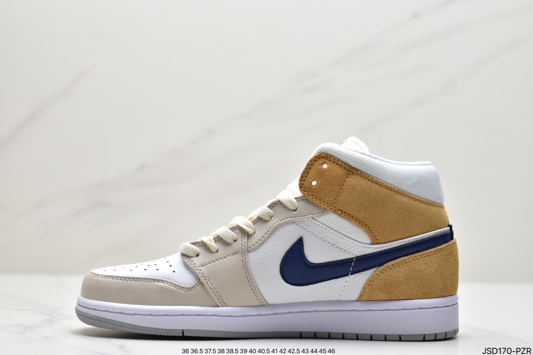 200  Air Jordan AJ1 Mid 中帮 灰磨砂棕 DO6726-100