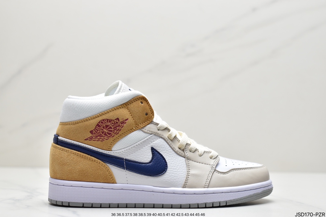200  Air Jordan AJ1 Mid 中帮 灰磨砂棕 DO6726-100
