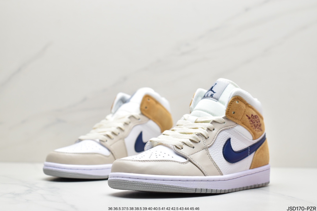 200  Air Jordan AJ1 Mid 中帮 灰磨砂棕 DO6726-100