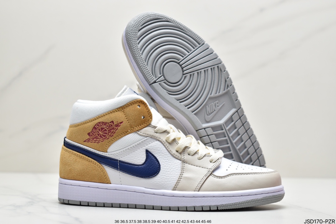 200  Air Jordan AJ1 Mid 中帮 灰磨砂棕 DO6726-100