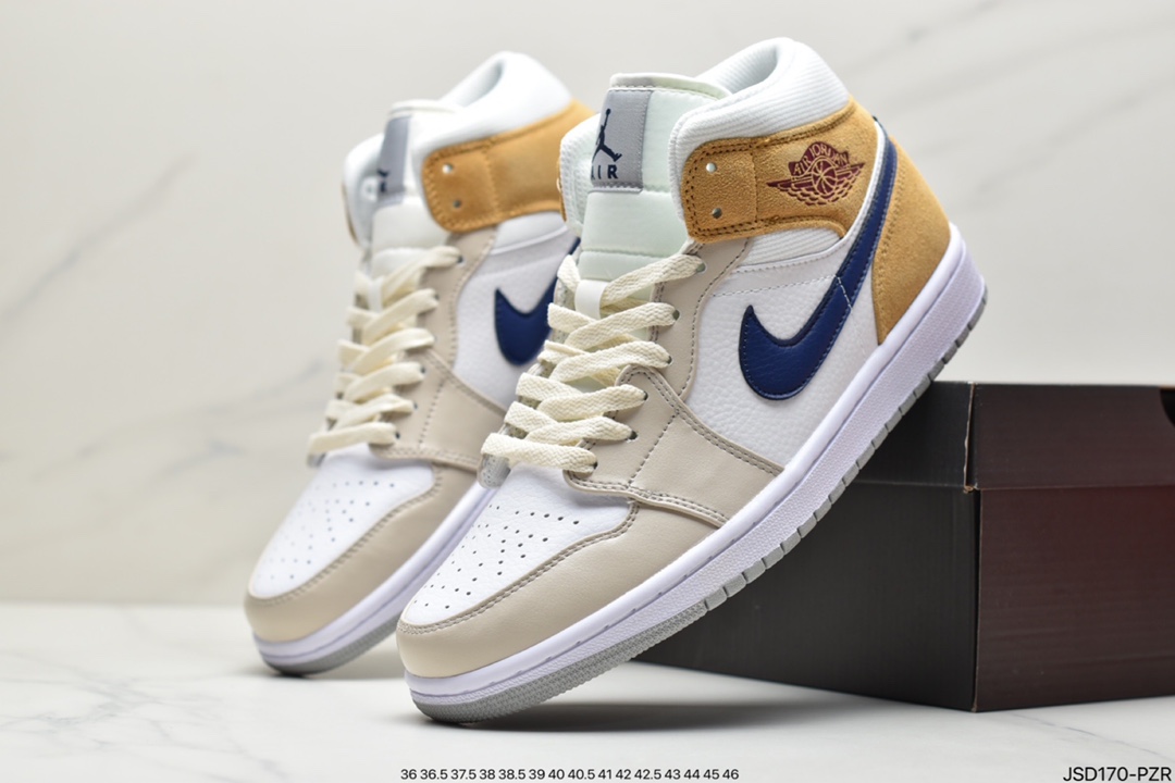 200  Air Jordan AJ1 Mid 中帮 灰磨砂棕 DO6726-100
