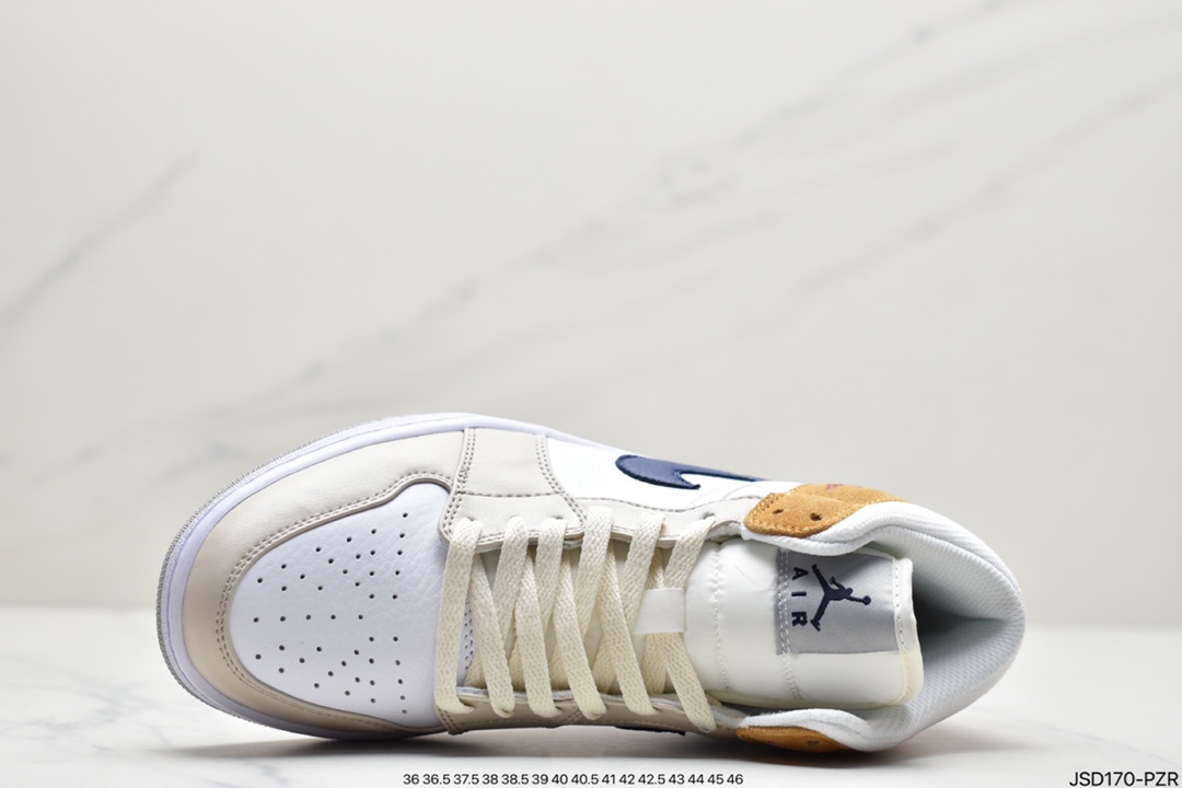 200  Air Jordan AJ1 Mid 中帮 灰磨砂棕 DO6726-100