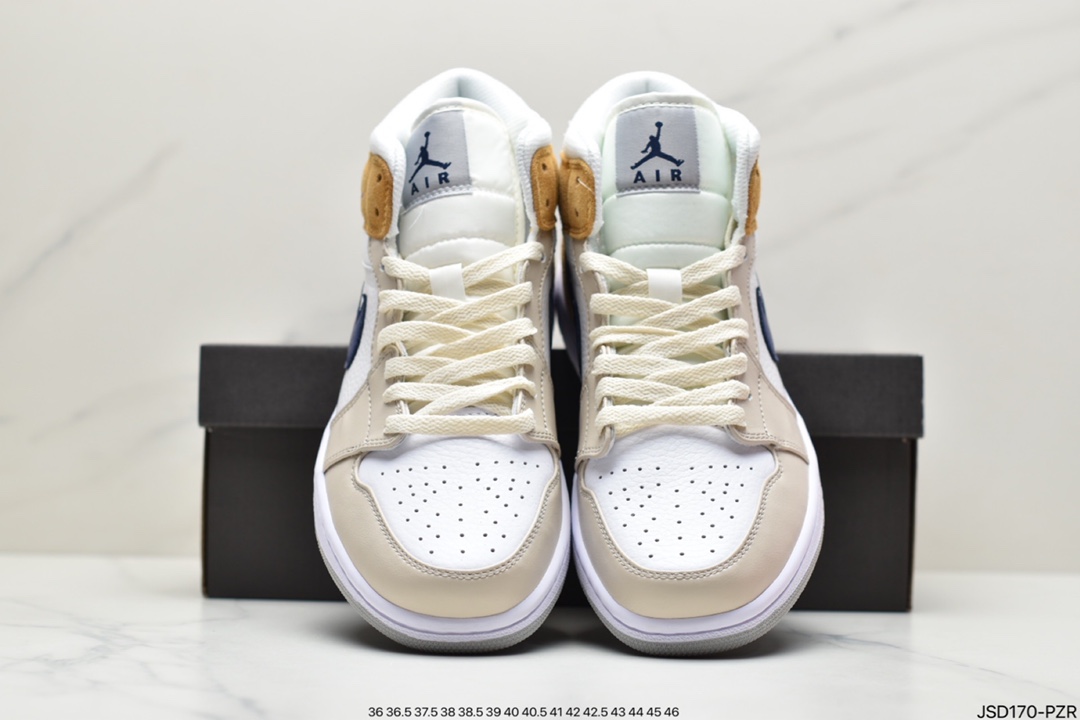 200  Air Jordan AJ1 Mid 中帮 灰磨砂棕 DO6726-100