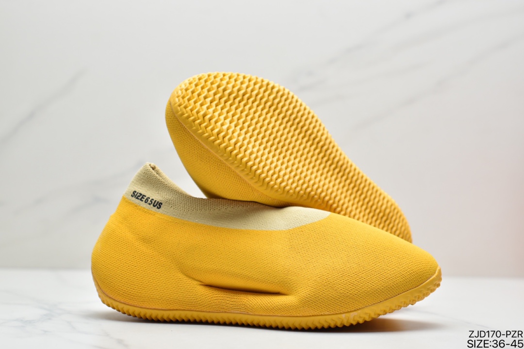 240 阿迪达斯Knit Runer ” Sulfur ” 黄色 硫磺 玉米 侃爷椰子袜套鞋 GW5353