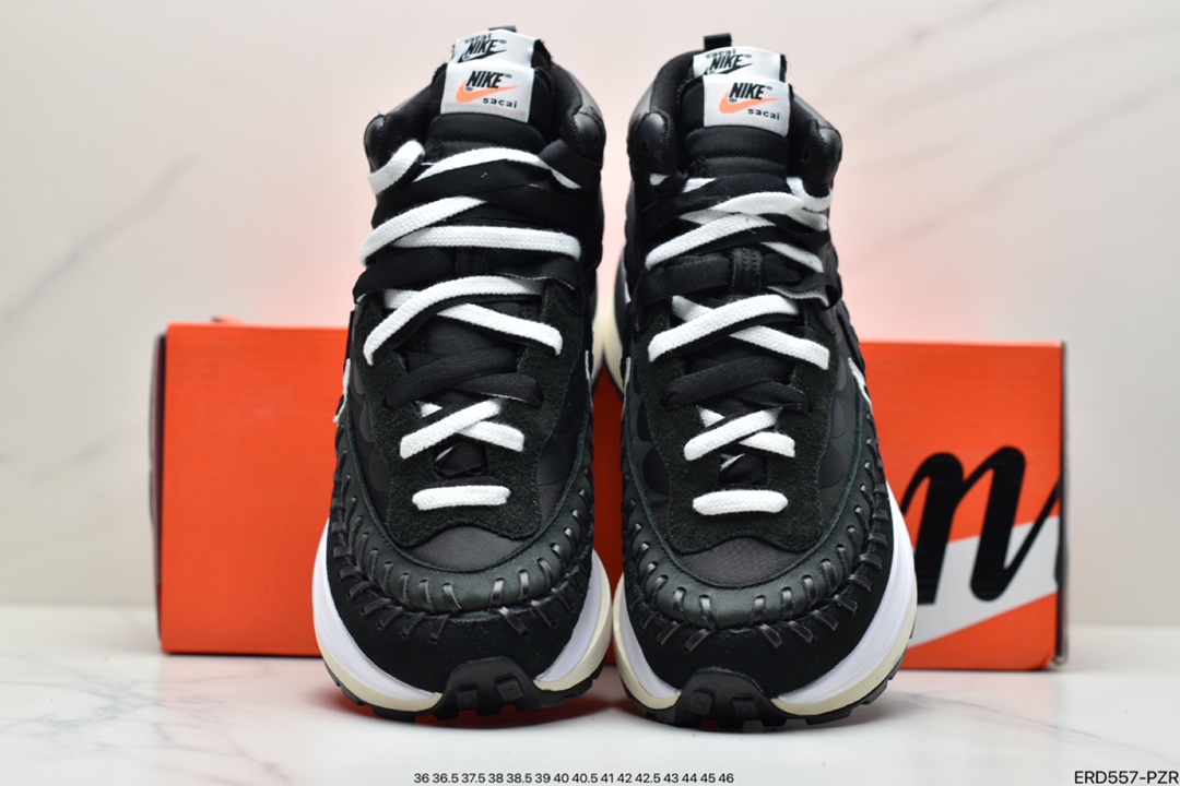 440 耐克/NIKE 耐克华夫3代高帮跑步鞋 黄蓝重叠双钩DD9186-200