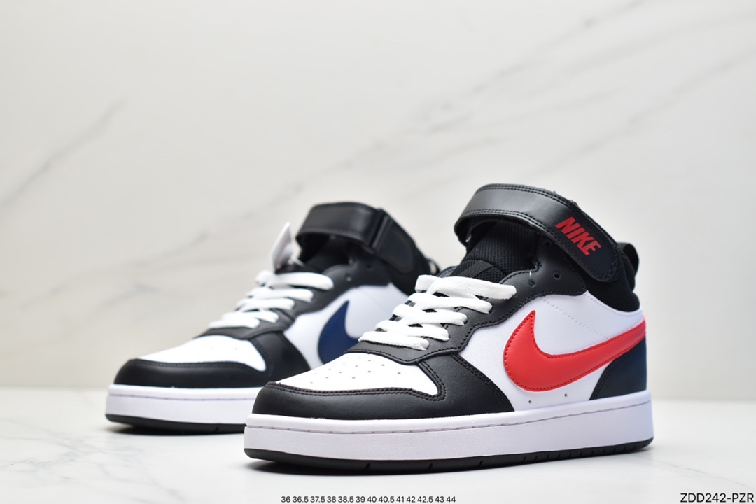 230 耐克Nike Court Borough Mid2 小AJ1高帮百搭休闲运动板鞋CD7782-107