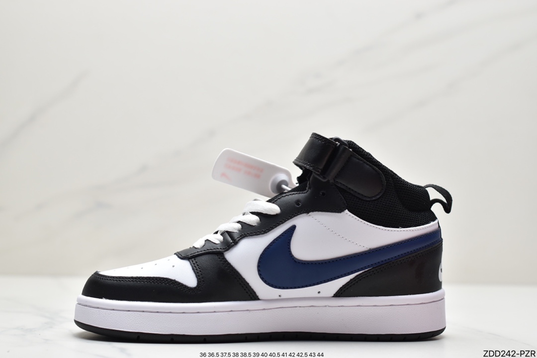 230 耐克Nike Court Borough Mid2 小AJ1高帮百搭休闲运动板鞋CD7782-107