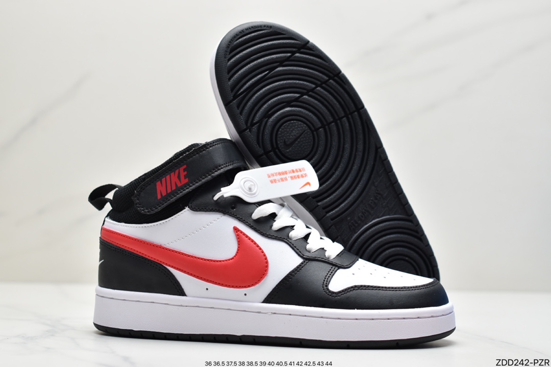 230 耐克Nike Court Borough Mid2 小AJ1高帮百搭休闲运动板鞋CD7782-107