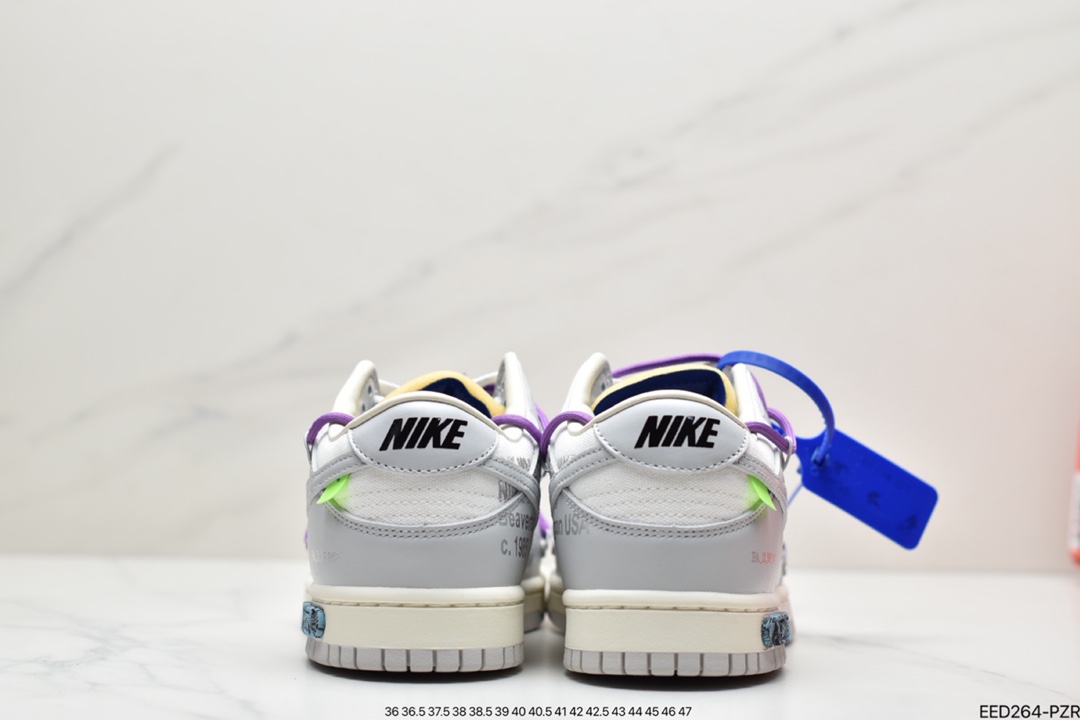 380 Off-White x Nike Dunk Low NO.3白鞋带 蓝扣 DM1602-118