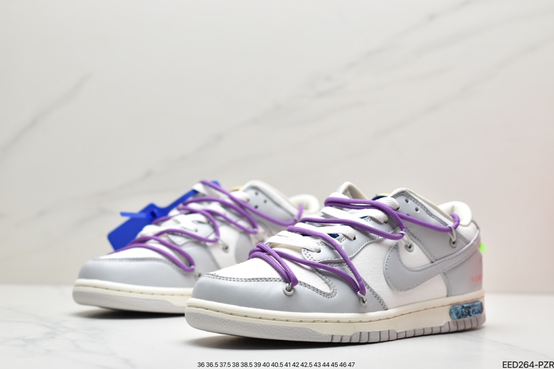 380 Off-White x Nike Dunk Low NO.3白鞋带 蓝扣 DM1602-118