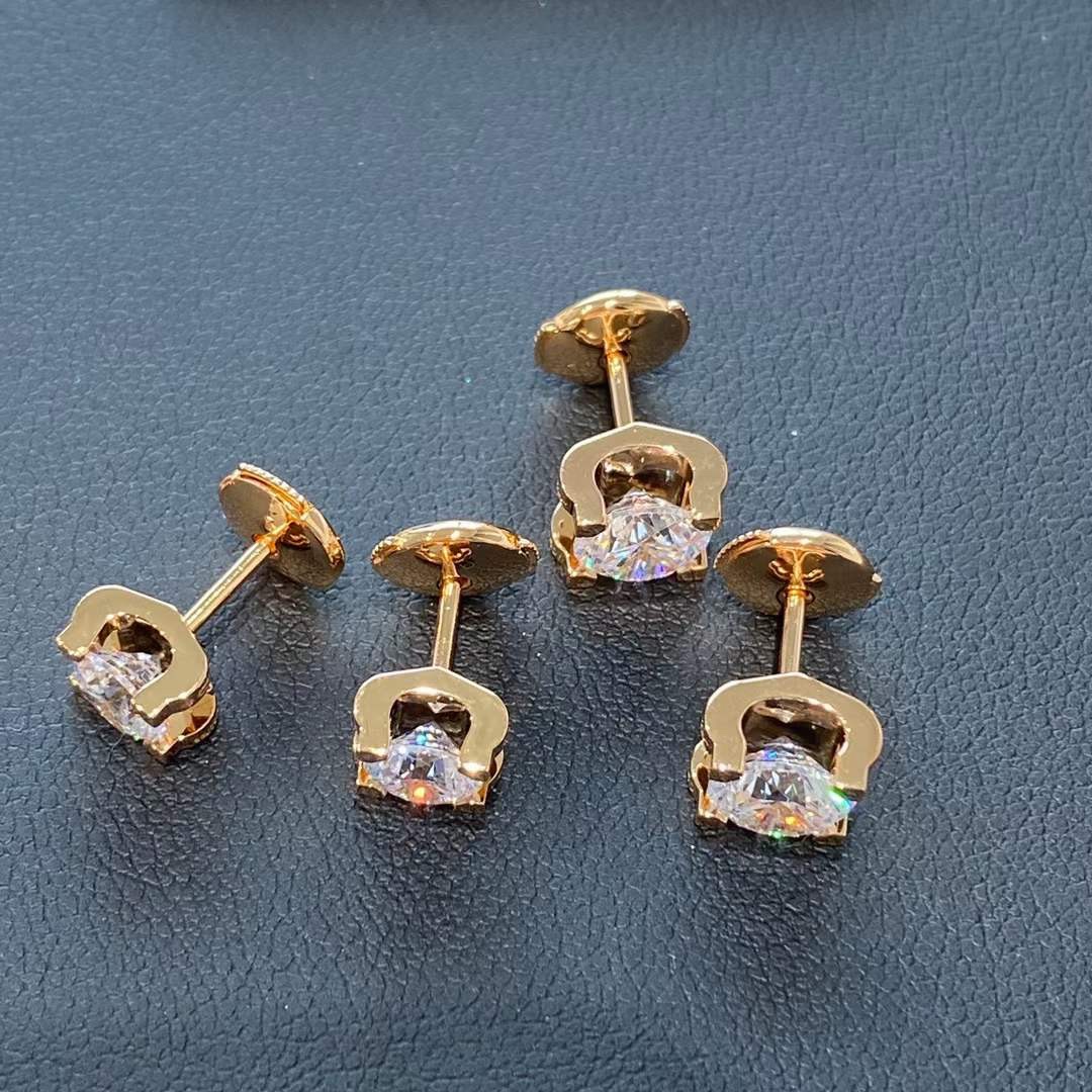Cartier Cartier/卡地亚 CNC牛角单钻耳钉