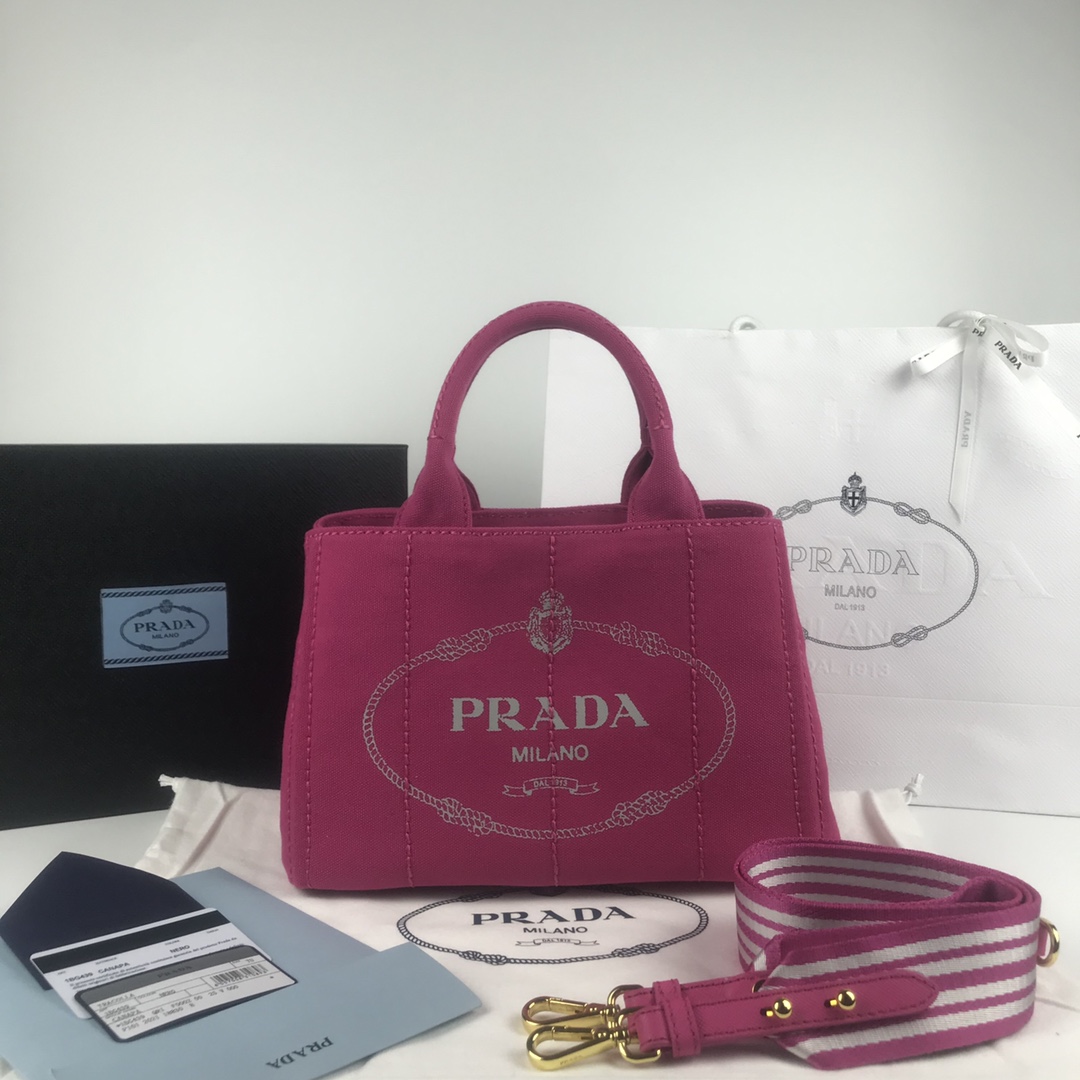P380 Versión de compra por encargo de Prada vintage, bolso de pera de lona de rayas de hilo grueso 🌸, bolso de mano co…
