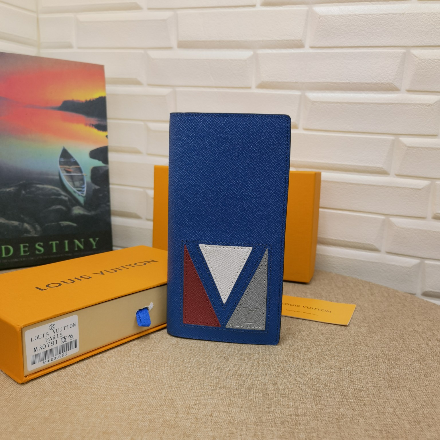 Inside of the textured leather bifold wallet showing card slots and bill compartment